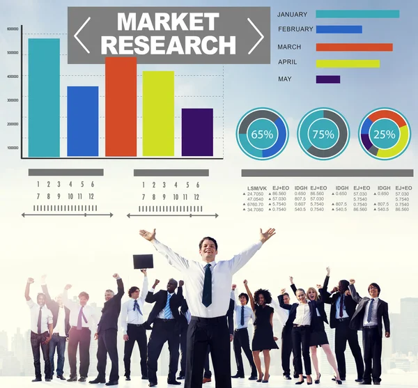 Marktforschungskonzept — Stockfoto
