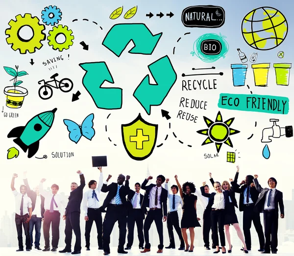 Recycle verminderen hergebruik Eco Concept — Stockfoto