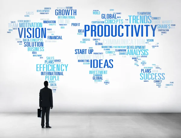 Produktywność Strategia biznes koncepcja — Zdjęcie stockowe