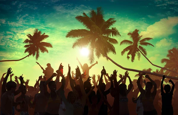 Stranden sommar musik konsert — Stockfoto