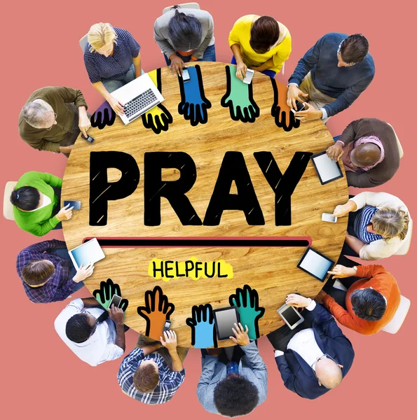 Umut din kavramı dua — Stok fotoğraf