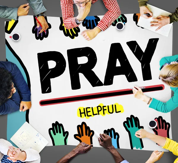 Pray Hope Religion Concept — Stock Photo, Image