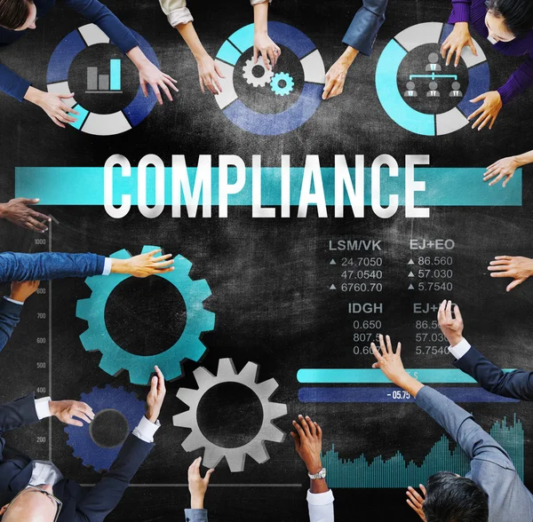 Compliance samarbete tillväxt koncept — Stockfoto