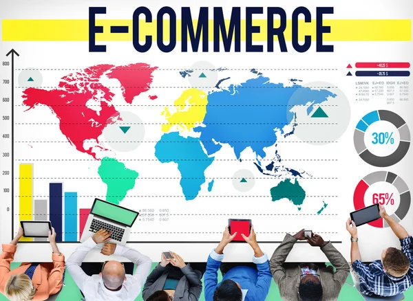 E-Commerce biznes koncepcja — Zdjęcie stockowe