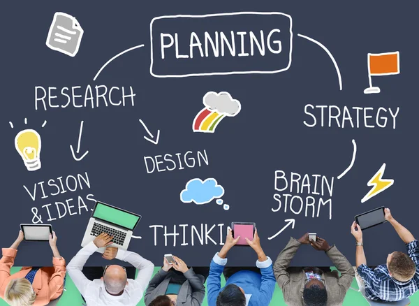 Planning Mission Development Concept — Stock Photo, Image