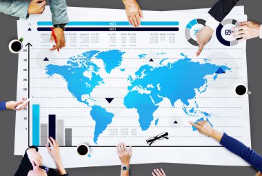Küresel iş grafik kavramı