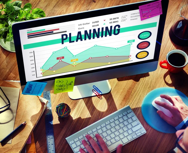 Concept de planification marketing — Photo