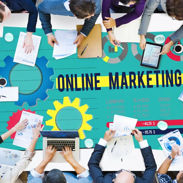 Conceito de Marketing Online — Fotografia de Stock