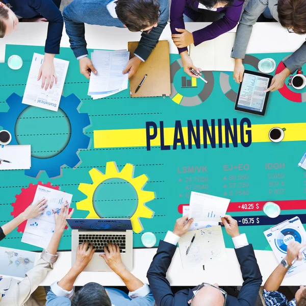 Planning Plan Concept — Stockfoto