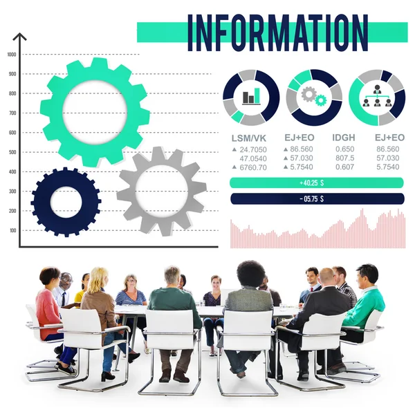 Інформаційного навчання інформаційна концепція — стокове фото