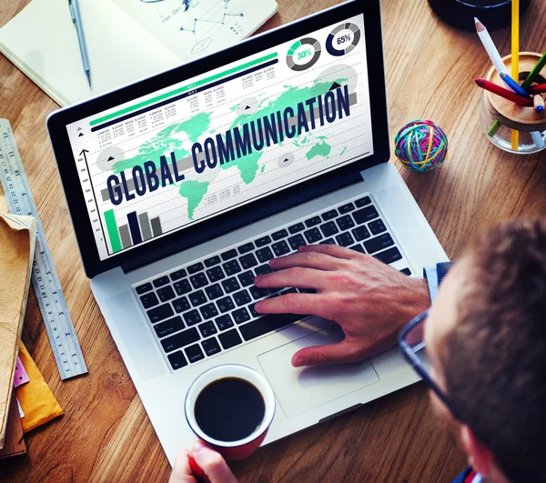 Concept global de communication — Photo