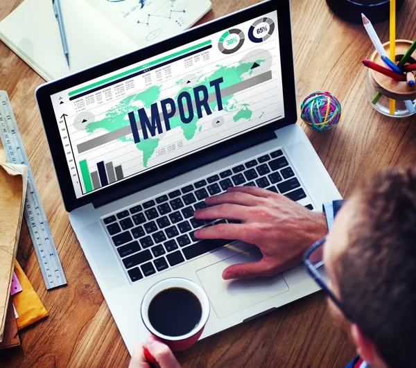 Import logistiek Concept — Stockfoto