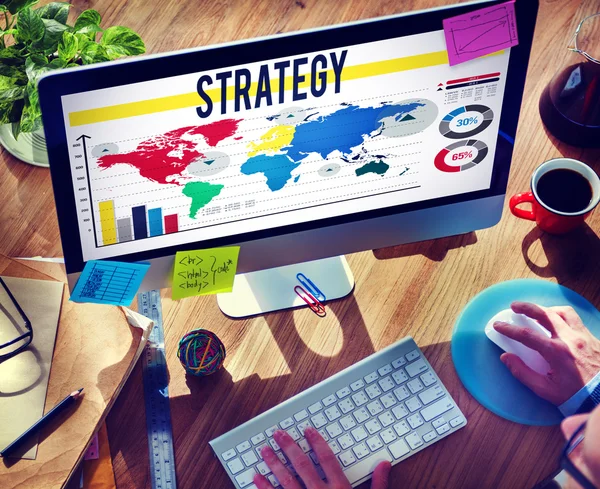 Concepto de estrategia empresarial — Foto de Stock