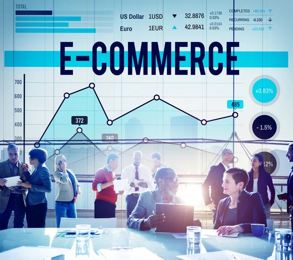 E-kereskedelem üzleti koncepció — Stock Fotó