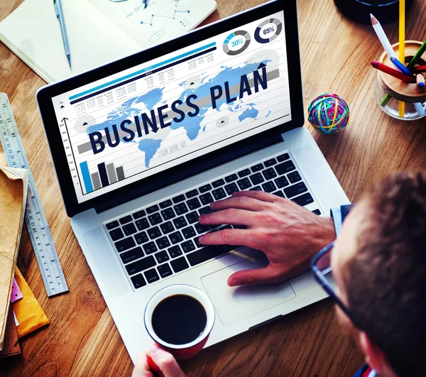 Business Plan strategie Concept — Stockfoto