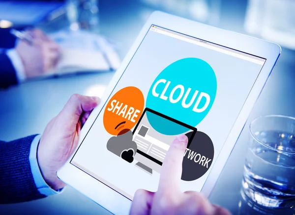 Cloud Internet teknik koncept — Stockfoto