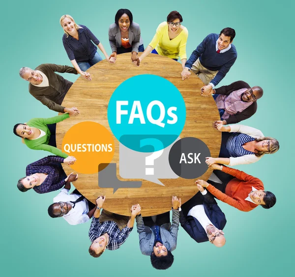 Faqs Lösungskonzept — Stockfoto