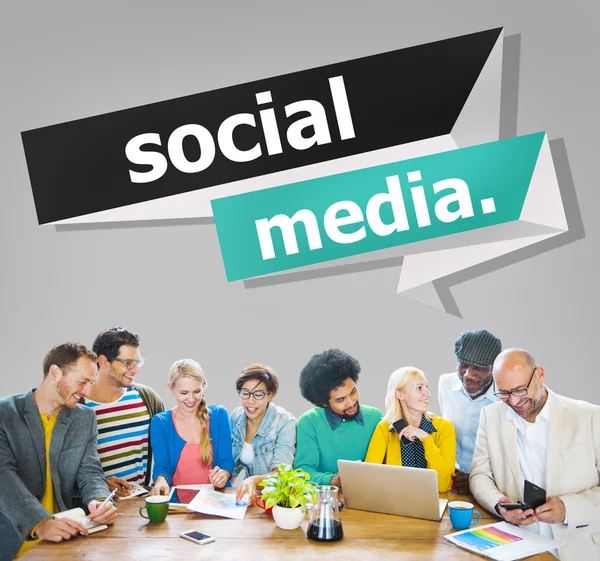 Concetto di social media — Foto Stock