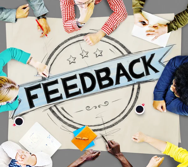 Feedback antwoord resultaat Concept — Stockfoto