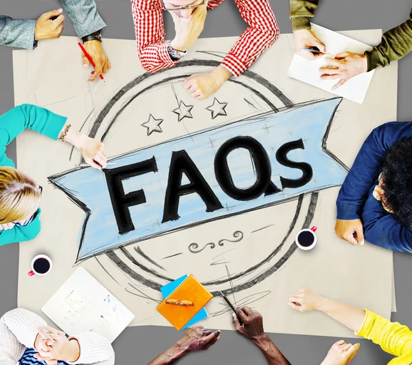 Frequently Asked Questions — Stock Photo, Image