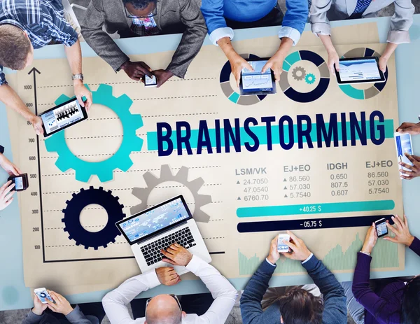Brainstorming affärsidé — Stockfoto