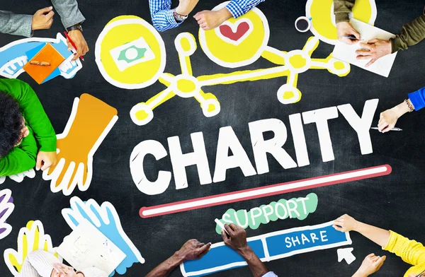 Cele charytatywne wpłaty koncepcja — Zdjęcie stockowe