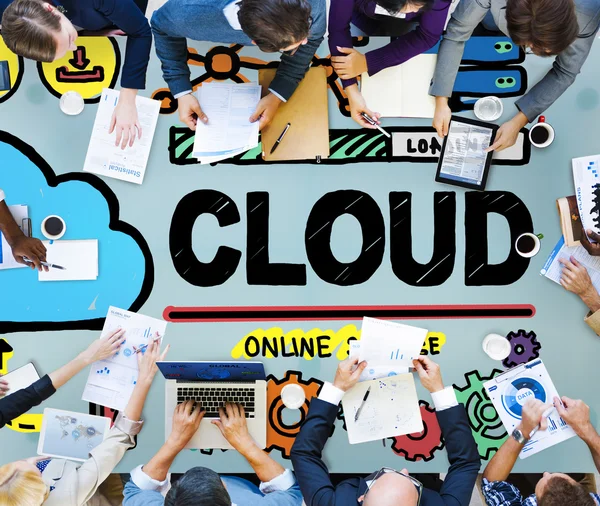 Concetto di cloud computing — Foto Stock