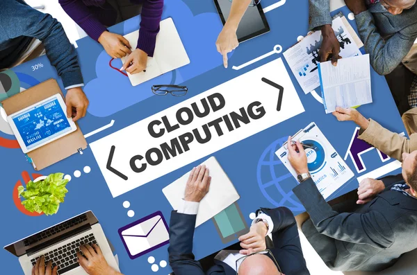 Cloud Computing Network Online Internet Storage Concept — Stock Photo, Image