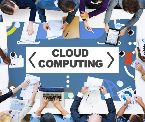 Cloud Computing Network Online Internet Storage Concept — Stock Photo, Image