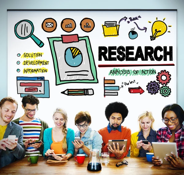 Research Exploration Facts Feedback Report Concept — Stock Photo, Image