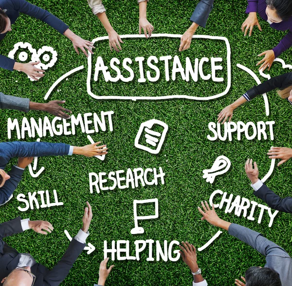 Assistance Support Partnership Helping Team Concept — Stock Photo, Image