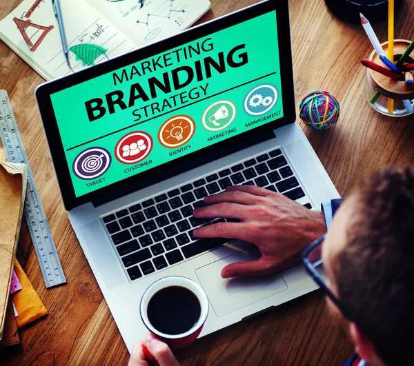 Brand Branding Marketing Nome commerciale Concetto — Foto Stock