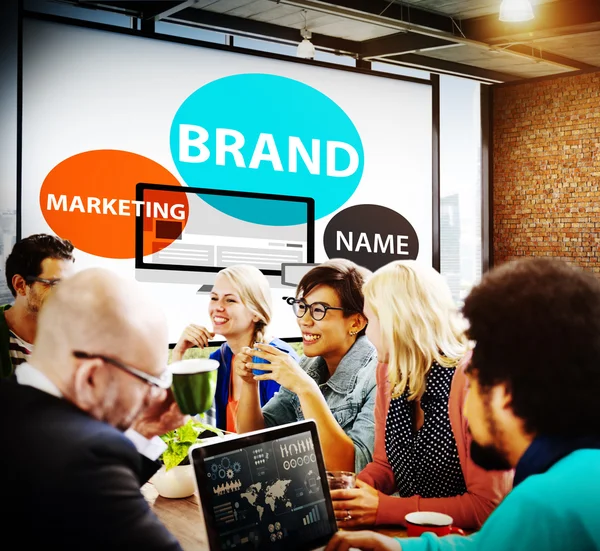 Brand Branding Pubblicità Marketing Concetto Commerciale — Foto Stock