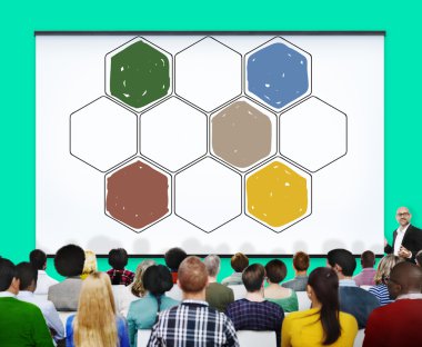 Arı kovanı bal topluluk ekip çalışması kavramı