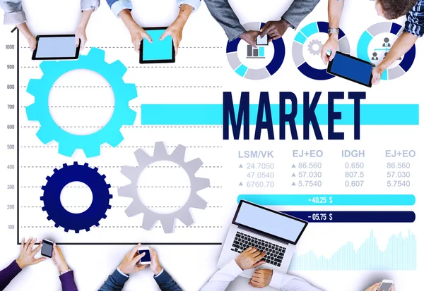 Markt reclame Concept — Stockfoto