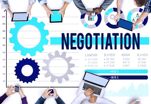 Negotiation Compromise Decision Concept — Stock Photo, Image