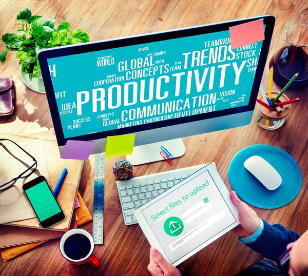 Productividad Visión Idea Eficiencia Crecimiento Éxito Solución Conc —  Fotos de Stock