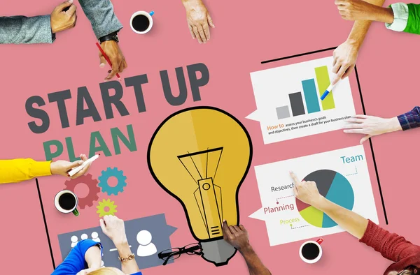 Startup Plan Business Concept — Stock Photo, Image