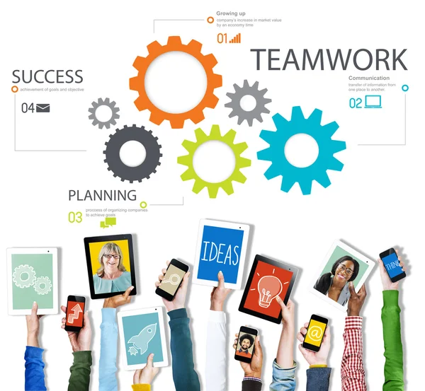 Teamwork Connection Concept — Stock Photo, Image