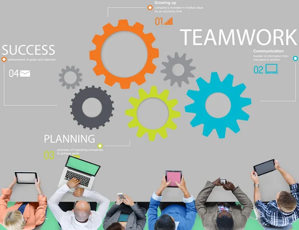 Teamwerk samenwerking eenheid Concept — Stockfoto