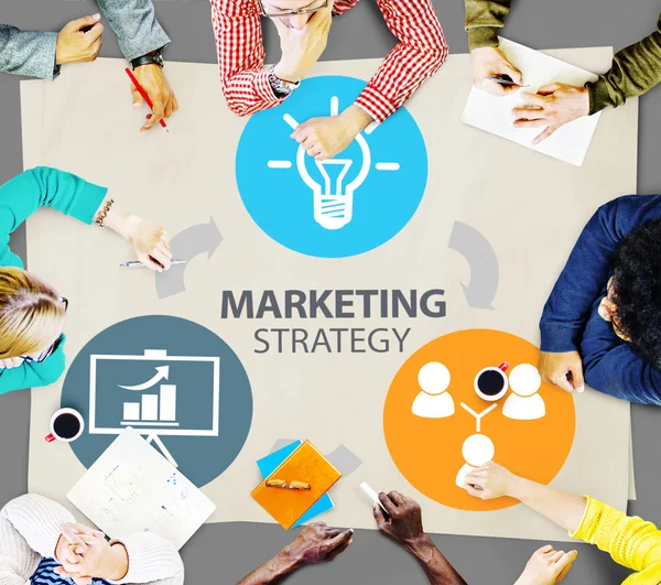 Estrategia de Marketing Concepto de Marca —  Fotos de Stock
