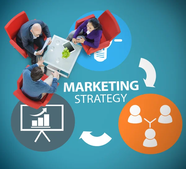 Estrategia de Marketing Concepto de Marca — Foto de Stock