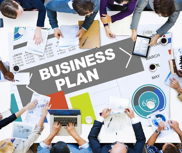 Business plan Bar Graph Data Development Information Concept — Stock Photo, Image