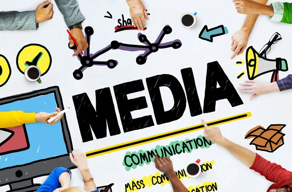 Media Communication Concept — Stock Photo, Image