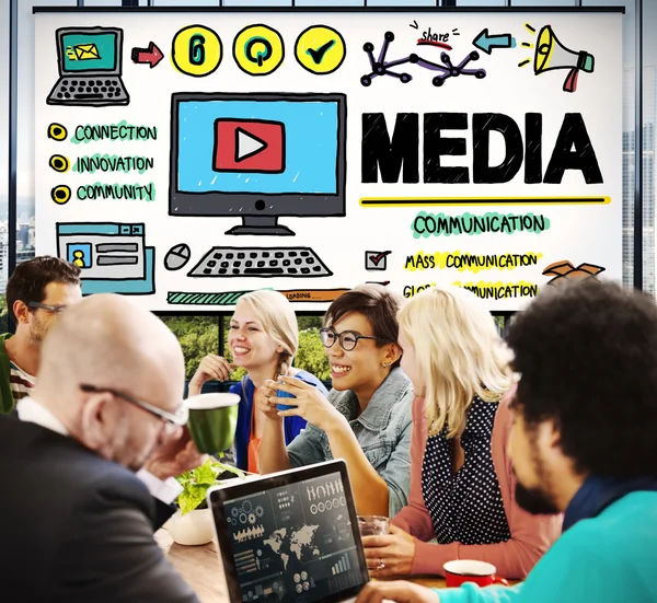 Concept de communication média — Photo