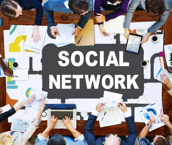 Concetto di social network — Foto Stock