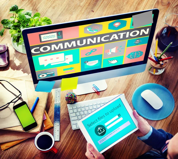 Communication Instant  Concept — Stock Photo, Image