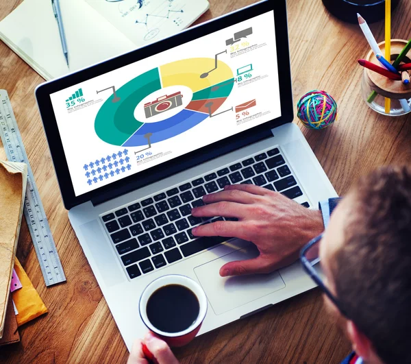 Concepto de diagrama de comercialización —  Fotos de Stock