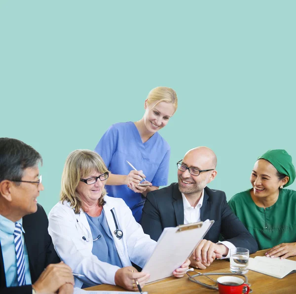 Conceito de Reunião de Discussão Médica — Fotografia de Stock