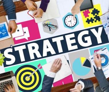 Strateji çözüm Taktik ekip çalışması büyüme vizyonu kavramı
